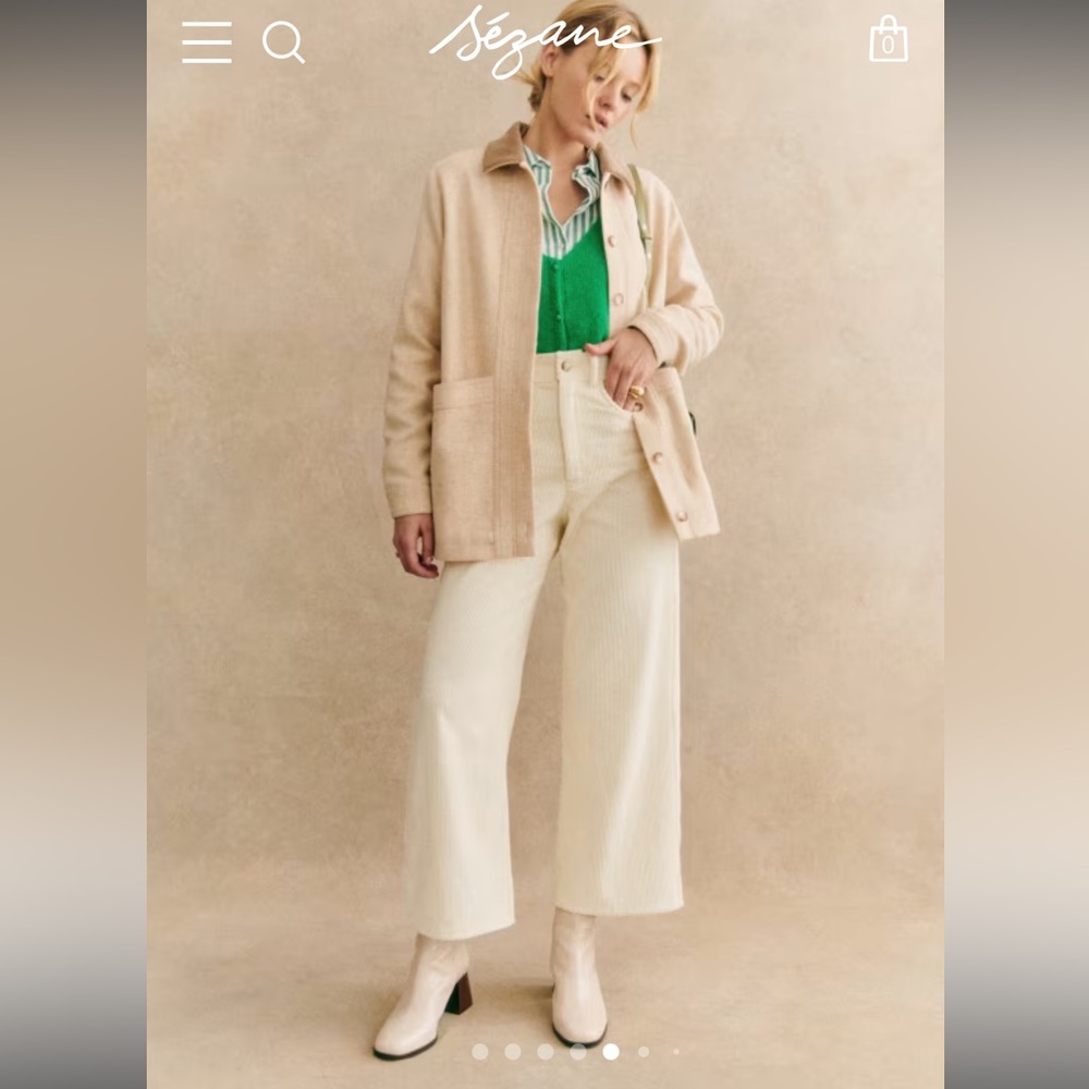 【RARE】Sezane NWT Cream Tan will Jacket